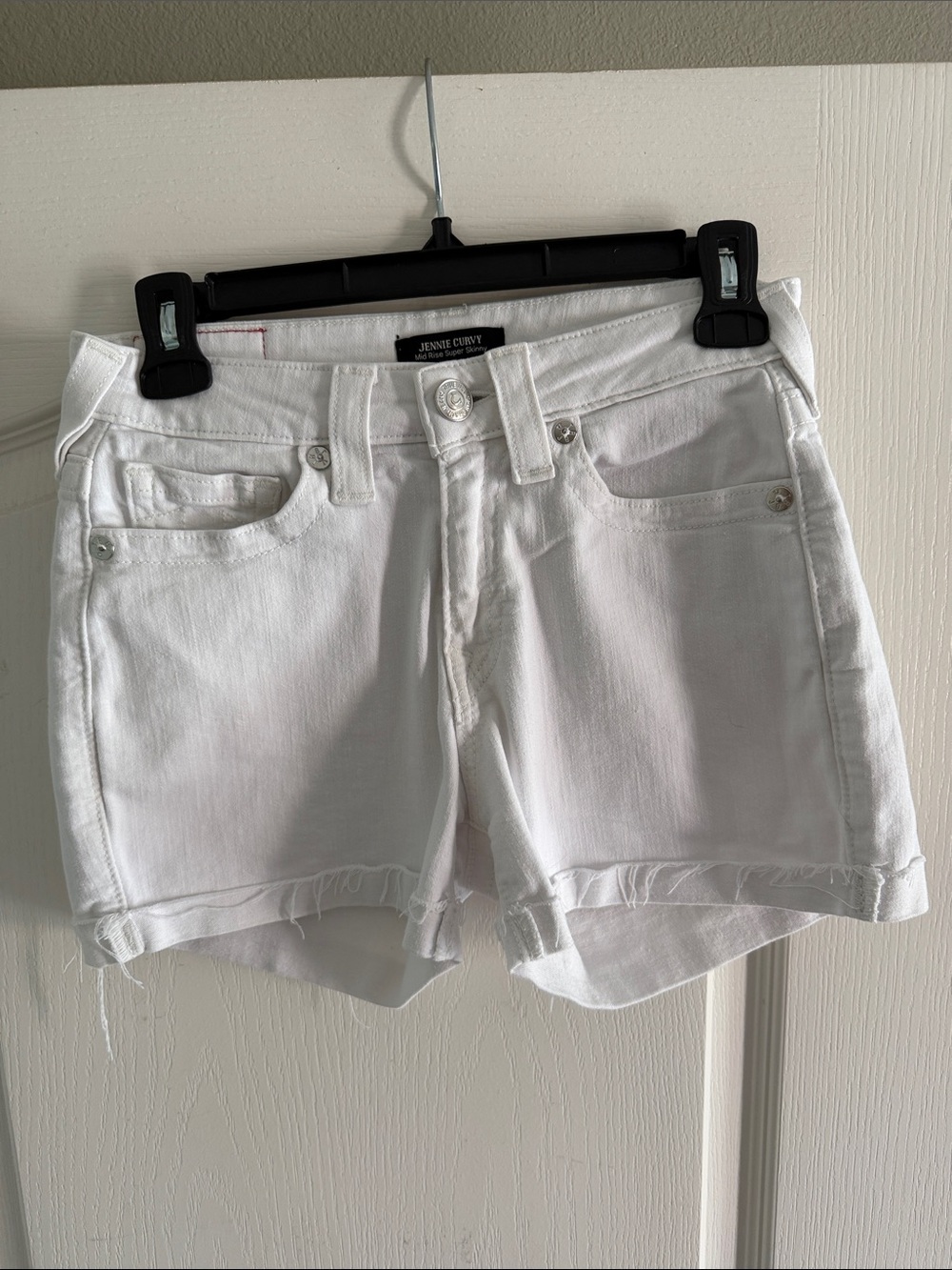 True Religion White Denim Women's Shorts